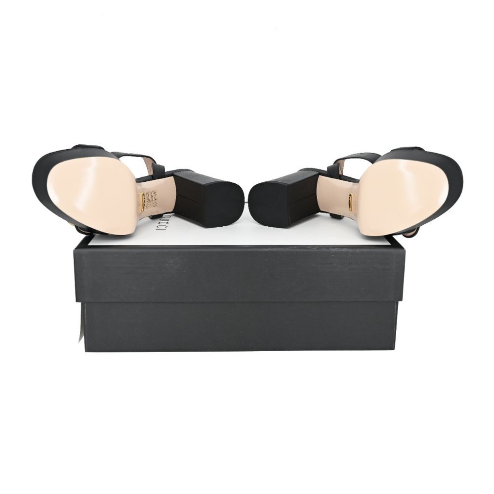 Gucci GG Marmont Leather Platform Sandals - Picture 10 of 14